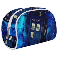 Tardis Doctor Who Space Galaxy Make Up Case (medium) by Cemarart