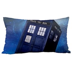 Tardis Doctor Who Space Blue 12 x20  Lumbar Throw Cushion Case (two Sides) by Cemarart