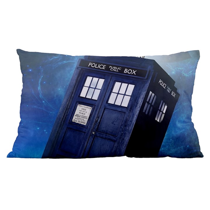 Tardis Doctor Who Space Blue 16 x24  Lumbar Throw Cushion Case (Two Sides)