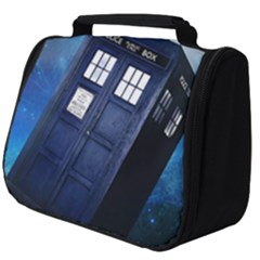 Tardis Doctor Who Space Blue Full Print Travel Pouch (big) by Cemarart