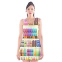 Supermarket Shelf Products Snacks Scoop Neck Skater Dress View1