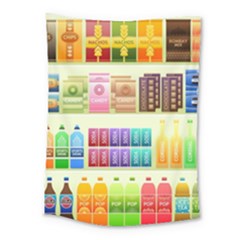 Supermarket Shelf Products Snacks Medium Tapestry by Cemarart