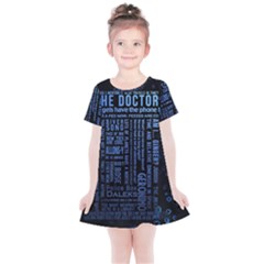 Doctor Who Tardis Kids  Simple Cotton Dress by Cemarart