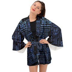 Doctor Who Tardis Long Sleeve Kimono by Cemarart