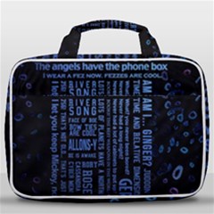 Doctor Who Tardis Travel Toiletry Bag With Hanging Hook by Cemarart