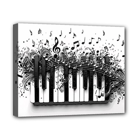 Piano Sounds Canvas 10  X 8  (stretched) by RiverRootz