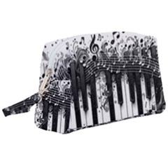 Piano Sounds Wristlet Pouch Bag (large) by RiverRootz