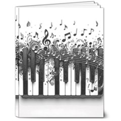 Piano Sounds 7  X 9  Softcover Notebook by RiverRootz