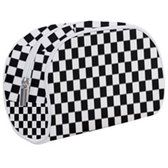 Pattern Checkered Squares Black White Pattern Make Up Case (medium) by Sabxi