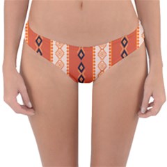 Geometrical Geometric Pattern Reversible Hipster Bikini Bottoms by Sabxi