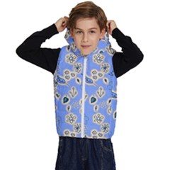 Abstract Pattern Kids  Stylish Hooded Puffer Vest by Sabxi