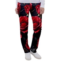 Red Roses Women s Casual Pants by Sabxi