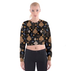 Seamless Pattern Repeat Repetition Cropped Sweatshirt by Sabxi