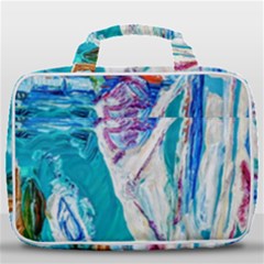 Seascape Travel Toiletry Bag With Hanging Hook by bestdesignintheworld