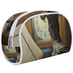 Clock And Lady Make Up Case (large) by bestdesignintheworld