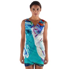 Sailing Boat Wrap Front Bodycon Dress by bestdesignintheworld