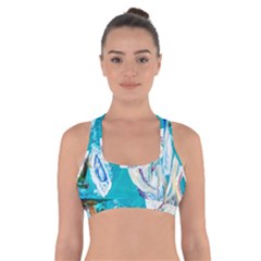 Sailing Boat Cross Back Sports Bra by bestdesignintheworld