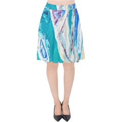 Sailing Boat Velvet High Waist Skirt by bestdesignintheworld