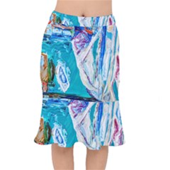 Sailing Boat Short Mermaid Skirt by bestdesignintheworld