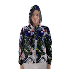 Snow In A City-1-1 Women s Hooded Windbreaker by bestdesignintheworld