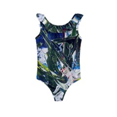 Snow In A City-1-1 Kids  Frill Swimsuit by bestdesignintheworld