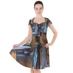 Lady Cap Sleeve Midi Dress by bestdesignintheworld