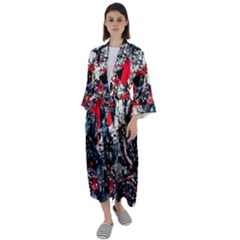 Multiple Desires-1-2 Maxi Satin Kimono by bestdesignintheworld