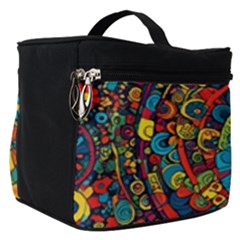 Peace Abstract Pattern Creative Drawing Make Up Travel Bag (small) by Posterlux