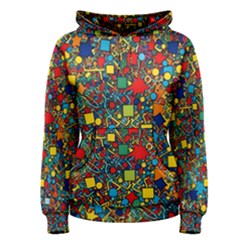 Shapes Pattern Women s Pullover Hoodie by Posterlux