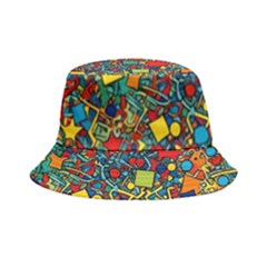 Shapes Pattern Bucket Hat by Posterlux