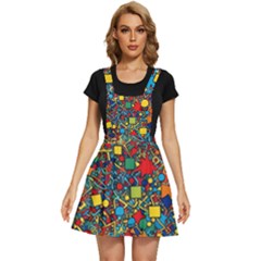 Shapes Pattern Apron Dress by Posterlux