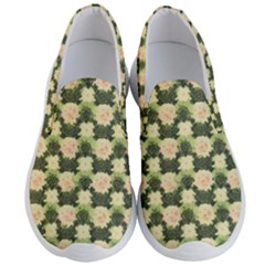 Retro 1880s Flowers Pattern 15 Men s Lightweight Slip Ons by violetheavensky