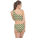 Retro 1880s Flowers Pattern 15 Spliced Up Two Piece Swimsuit View2