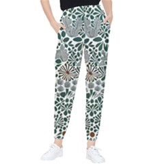 Retro Scandinavian Nordic Flowers Pattern 5 Women s Tapered Pants by violetheavensky