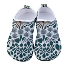 Retro Scandinavian Nordic Flowers Pattern 5 Women s Sock-style Water Shoes by violetheavensky