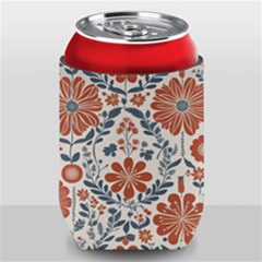 Retro Scandinavian Nordic Flowers Pattern 3 Can Holder by violetheavensky