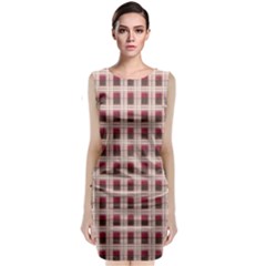 Retro 60s 50s Plaid Pattern 2 Classic Sleeveless Midi Dress by violetheavensky