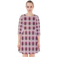 Retro 60s 50s Plaid Pattern 2 Smock Dress by violetheavensky