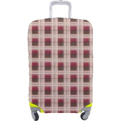 Retro 60s 50s Plaid Pattern 2 Luggage Cover (large) by violetheavensky