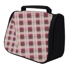 Retro 60s 50s Plaid Pattern 2 Full Print Travel Pouch (small) by violetheavensky