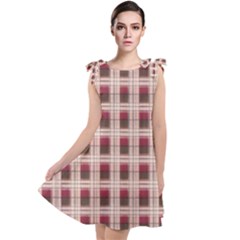 Retro 60s 50s Plaid Pattern 2 Tie Up Tunic Dress by violetheavensky