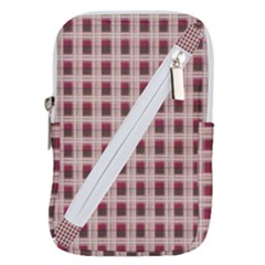 Retro 60s 50s Plaid Pattern 2 Belt Pouch Bag (small) by violetheavensky