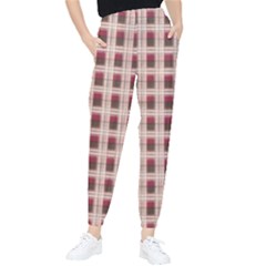 Retro 60s 50s Plaid Pattern 2 Women s Tapered Pants by violetheavensky