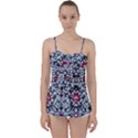 Gothic Leaf Pattern 6 Babydoll Tankini Top View1