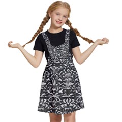 Gothic Leaf Pattern 2 Kids  Apron Dress by violetheavensky