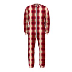 Retro 60s 50s Plaid Pattern 4 Onepiece Jumpsuit (kids) by violetheavensky