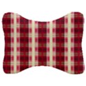 Retro 60s 50s Plaid Pattern 4 Velour Seat Head Rest Cushion View1