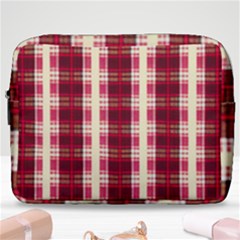 Retro 60s 50s Plaid Pattern 4 Make Up Pouch (large) by violetheavensky