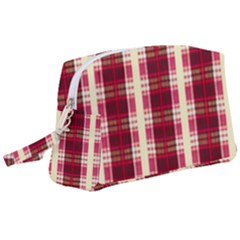 Retro 60s 50s Plaid Pattern 4 Wristlet Pouch Bag (large) by violetheavensky