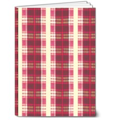 Retro 60s 50s Plaid Pattern 4 5  X 7  Hardcover Notebook by violetheavensky